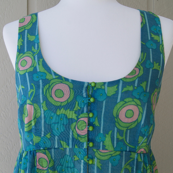 Johnny Martin Button Front Boho Chic Sundress - Picture 2 of 8
